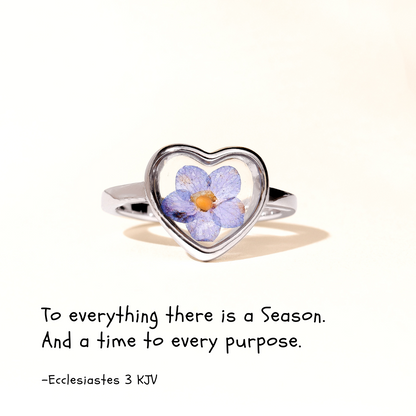 Your Season is Here! - Sterling Heart Ring