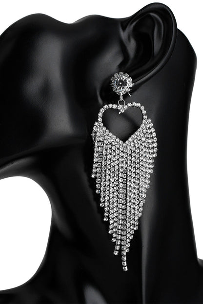 Rhinestone Sweetheart Earrings