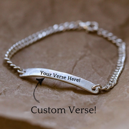 Custom Verse - Sterling Chain Bracelet