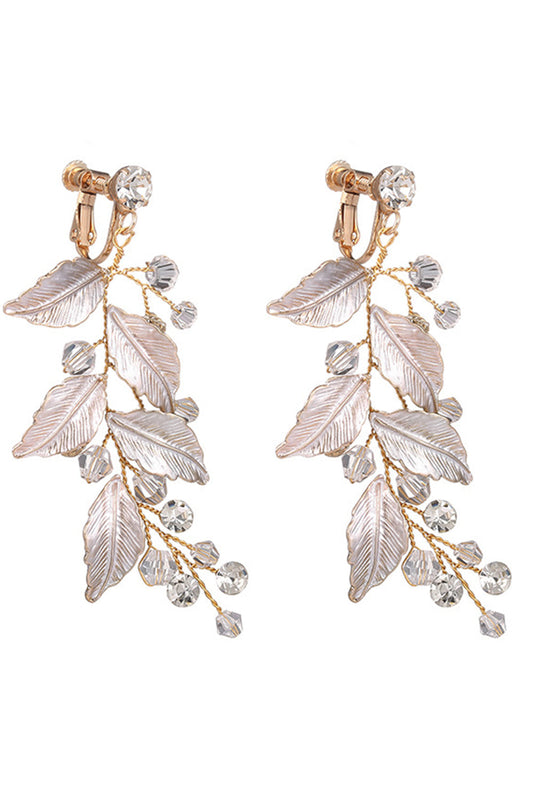 Golden Leaves Drop Earrings