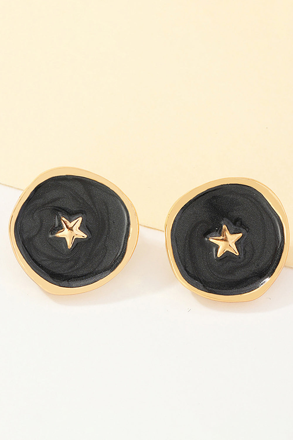 Black Stars Ear Stud