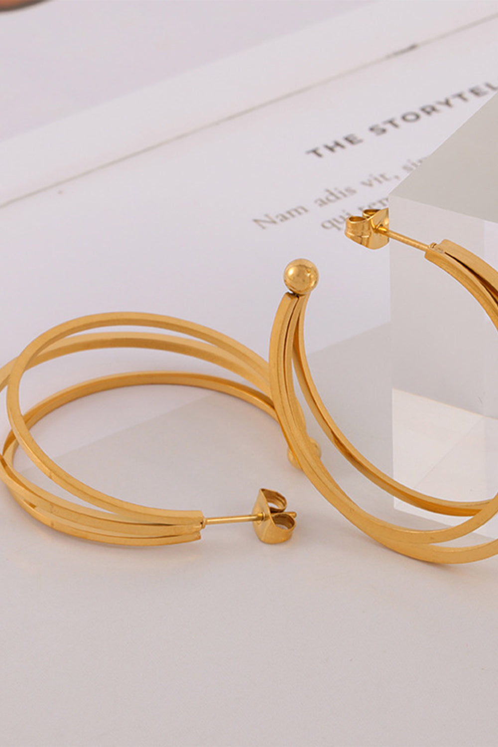 Trendy Hoop Metal Earrings