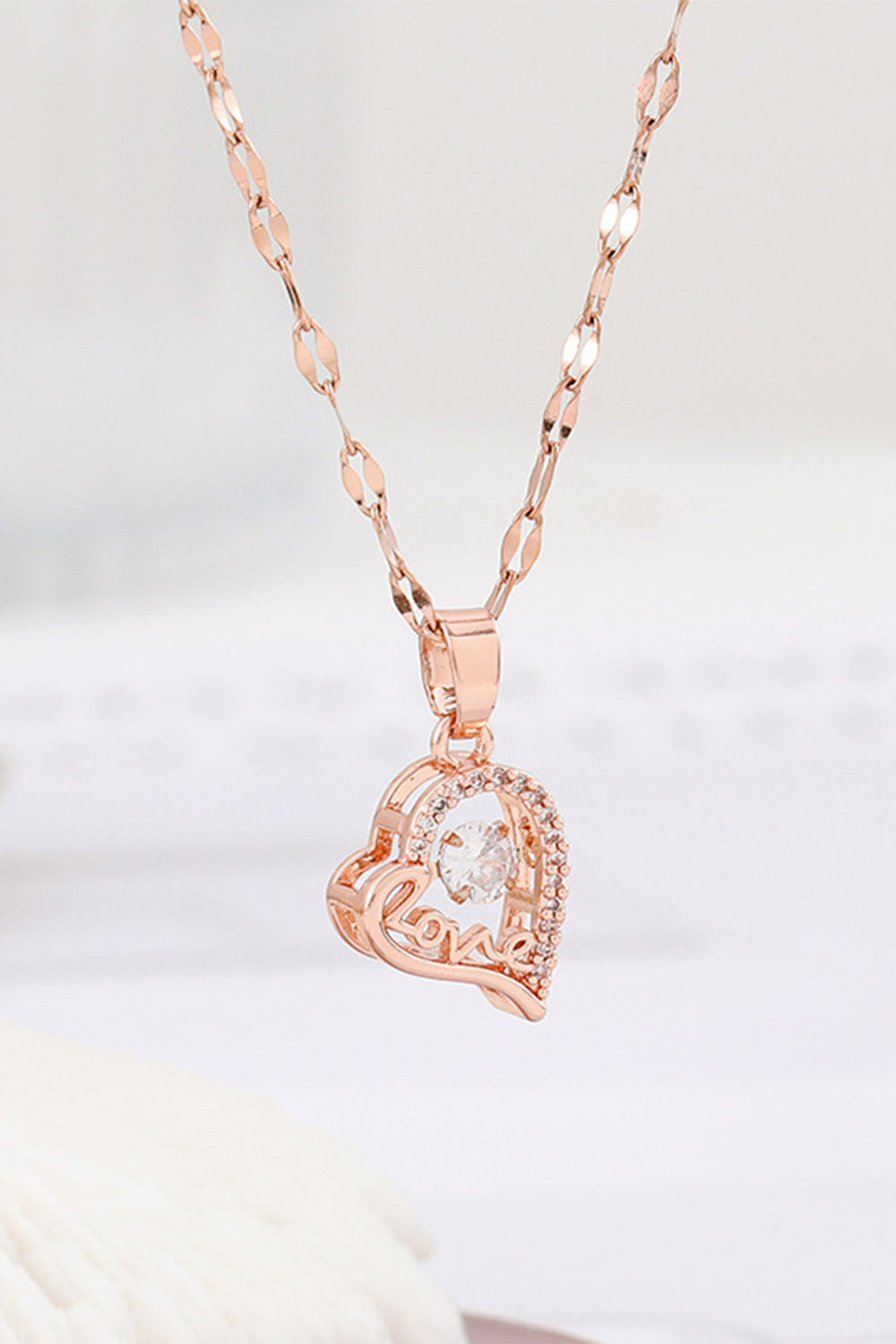 Love Heart Pendant Necklace