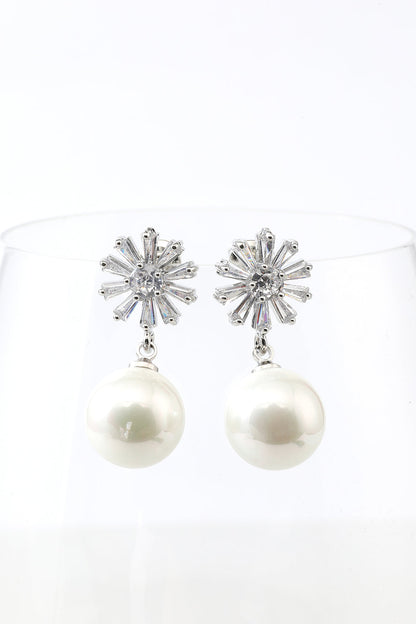 Flowers Pearl Earrings