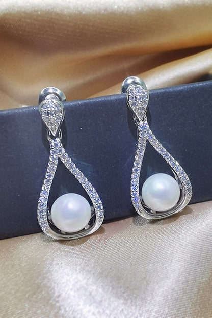 Pearl Water Drop Earrings