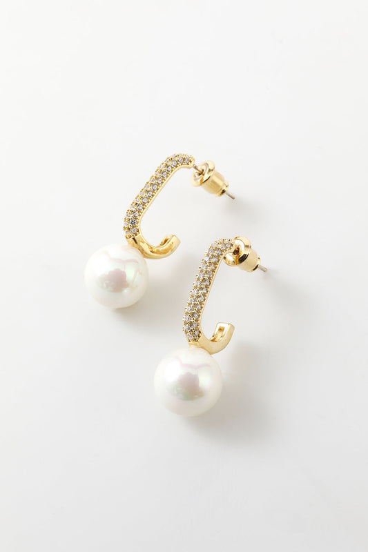 Pearl Water Drop Earrings