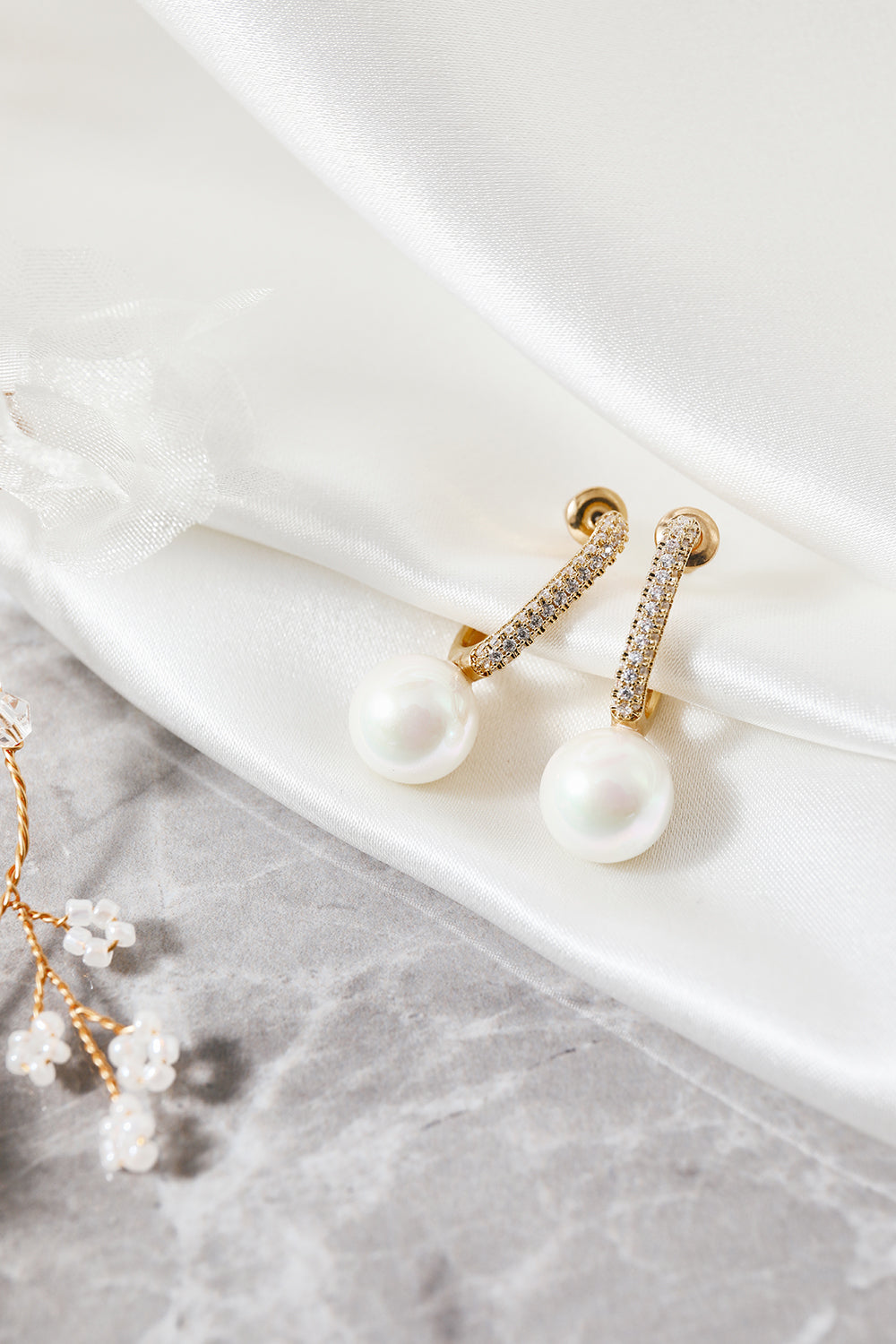 Pearl Water Drop Earrings