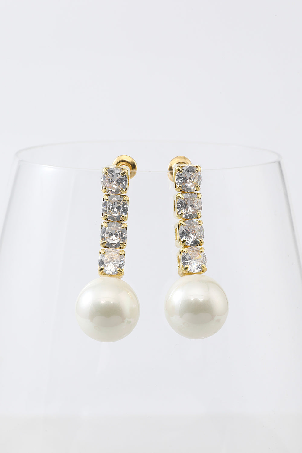 Crystal Pearl Earrings