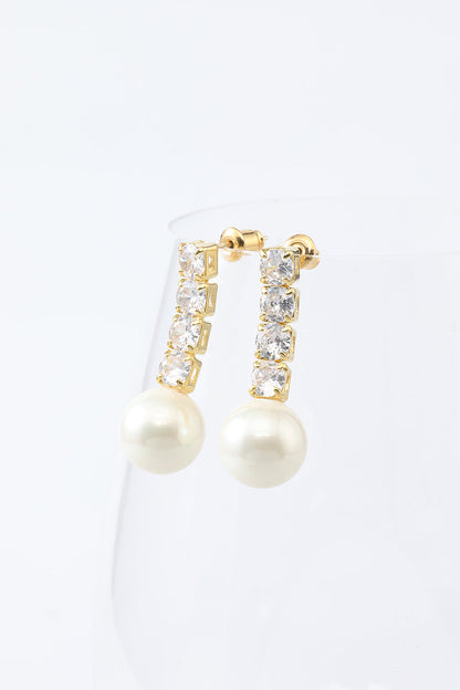 Crystal Pearl Earrings