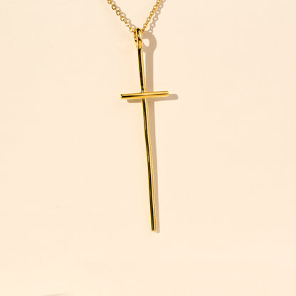 A Cross to Hold Onto - Sterling Necklace