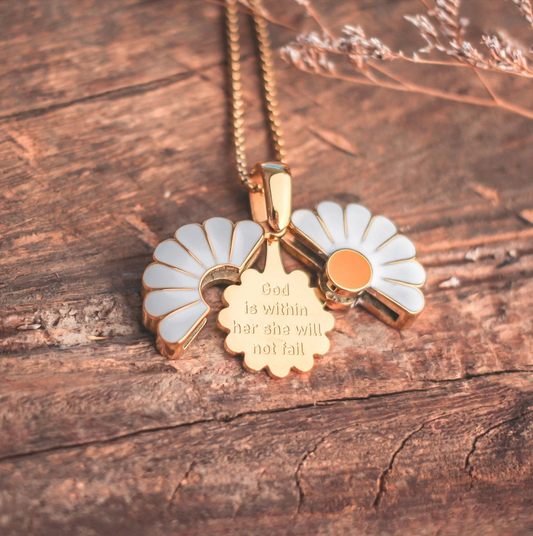 Daisy Locket - Stainless Steel Necklace