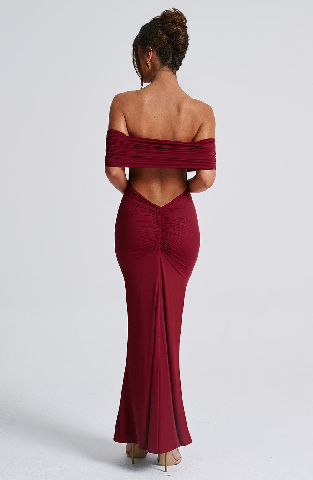 Belinda Maxi Dress - Burgundy